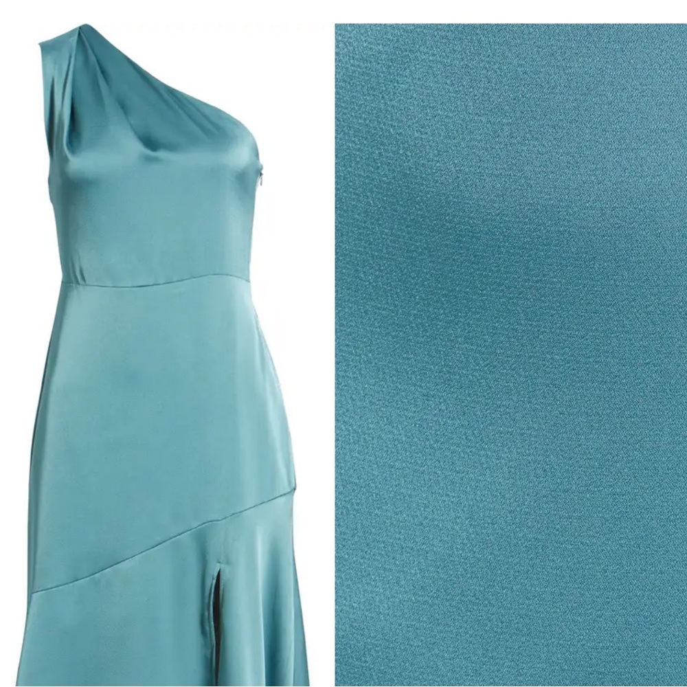 SAM EDELMAN One-Shoulder Satin Midi Dress - Picture 3 of 12